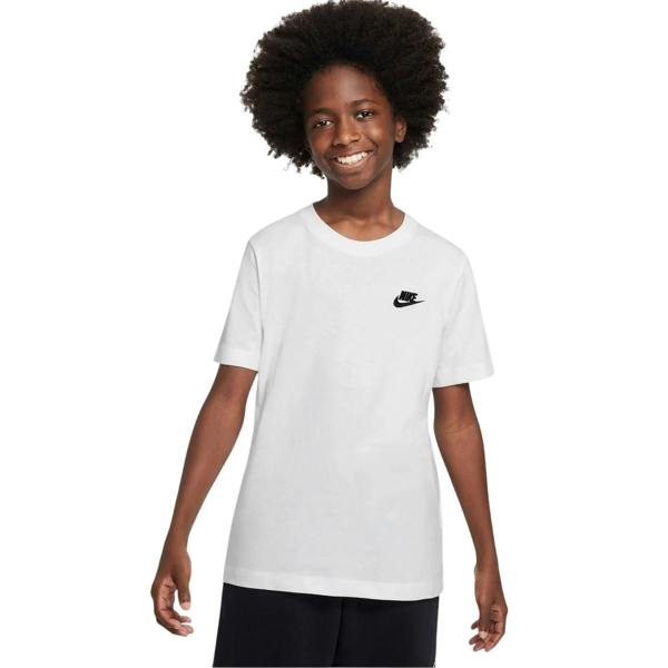Nike Childrens/Kids Futura Classic Logo Regular T-Shirt - White - 