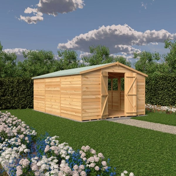 Shire Overlap Double Door 10x15 Economy Storage Shed