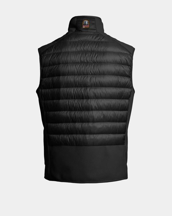 Parajumpers Zavier Mens Hybrid Vest - Black 541, back