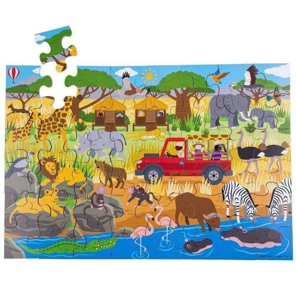 Bigjigs Toys African Adventure Floor Puzzle (48 piece)