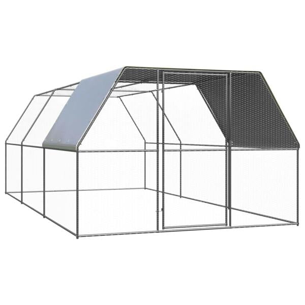 Berkfield Outdoor Chicken Cage 3x6x2 m Galvanised Steel