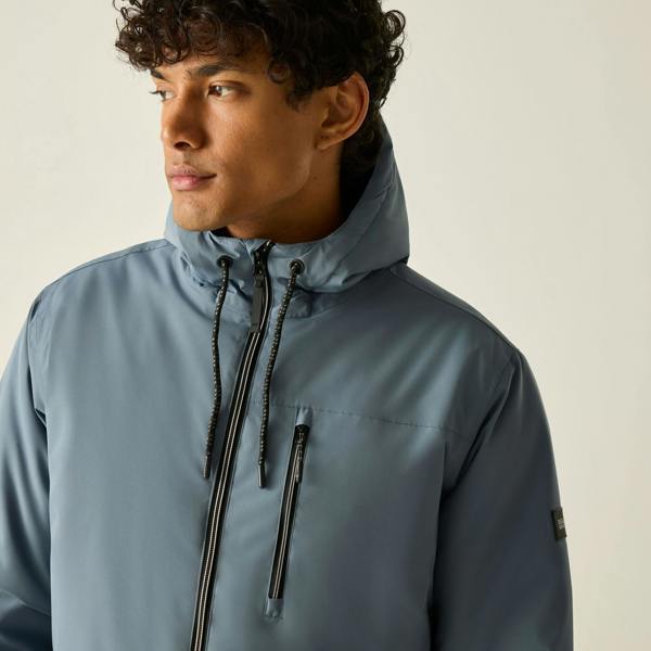 Regatta Mens Shorebay Waterproof Insulated Jacket - Grey Mirage/Navy