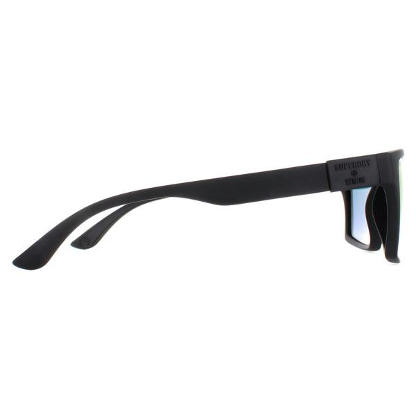 Superdry Sunglasses Disruptive SDS 127P Rubberised Black Blue Gradient Polarized
