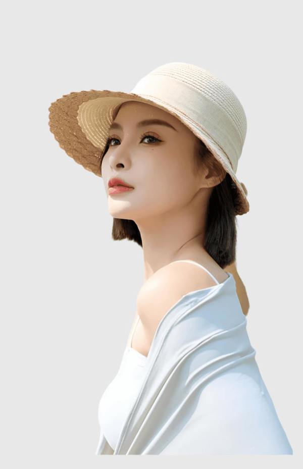Anniou UPF 50+ French Straw Hat