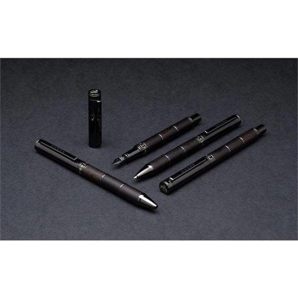 Tom Hessin Revolution Collection Charcoal Mechanical Pencil with Wooden Barrel & Gunmetal Trim