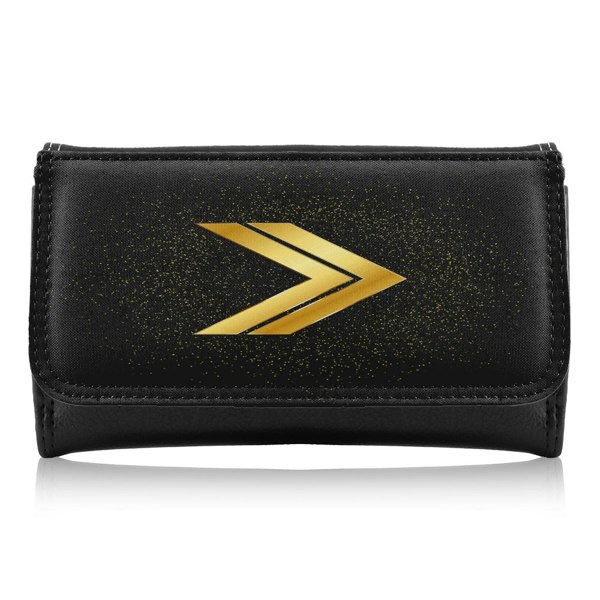 Benjamin Tate Design Arrow Gold Maxi Purse