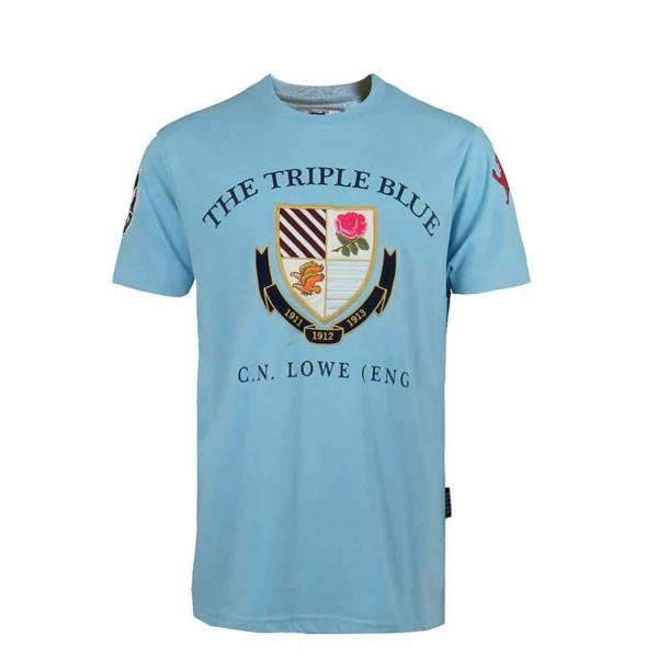 Retro-England-Rugby-T-Shirt-Triple-Blue-Sky-front