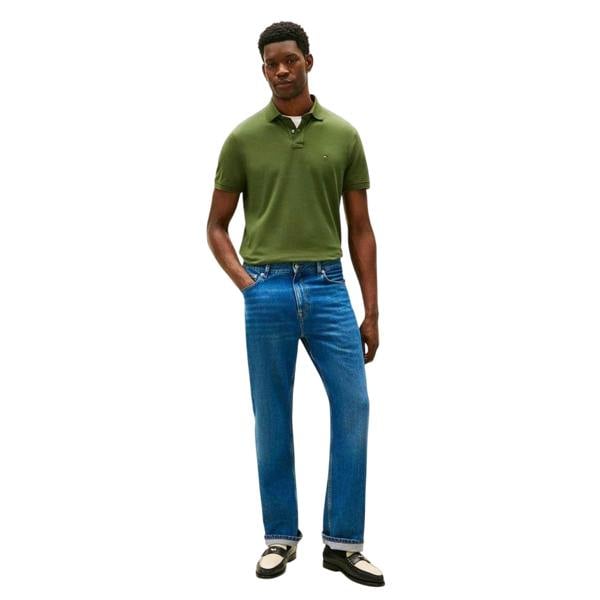 Tommy Hilfiger Mens 1985 Embroidered Logo Polo Shirt - Pine - 