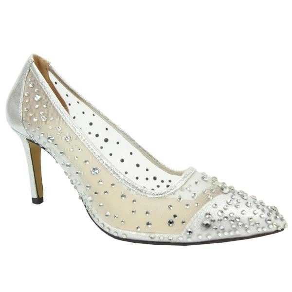 Lunar Womens/Ladies Argo Mesh Court Shoes - Silver - 