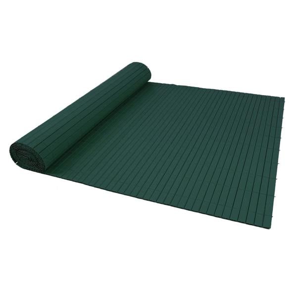 Artificial PVC Bamboo Screening Fence 4m - Green - Evergreenery