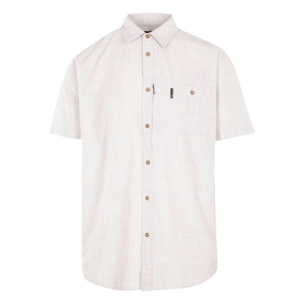Trespass Mens Basham Woven Shirt - Oatmilk