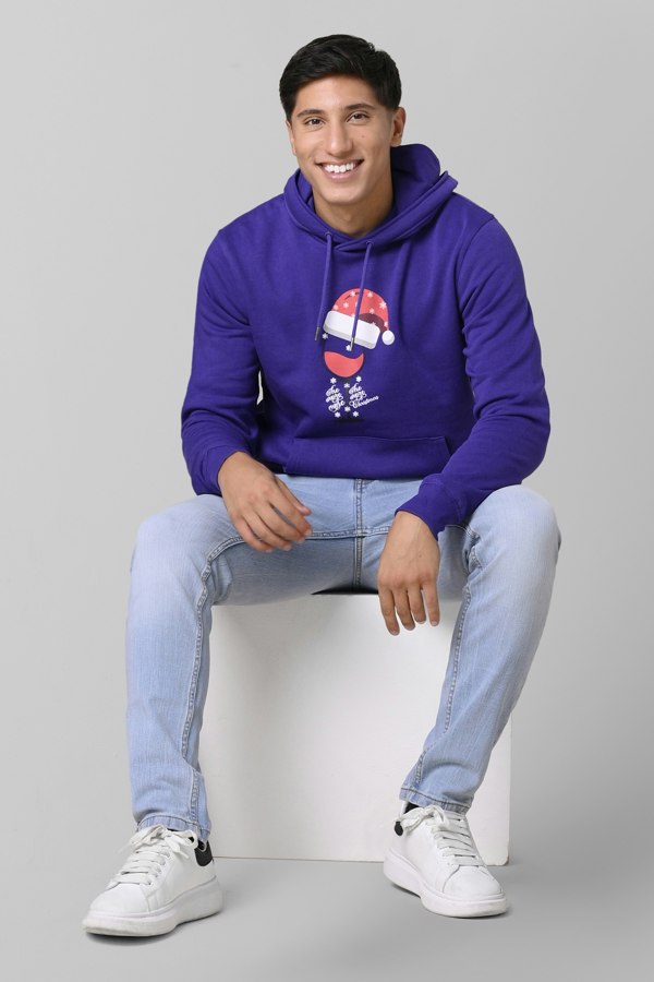 ENORSIA Mens Christmas Graphic Hoodie