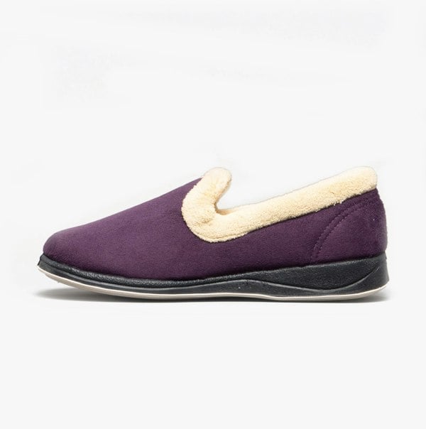 Padders REPOSE Womens (EE Fit) Full Slippers Lilac