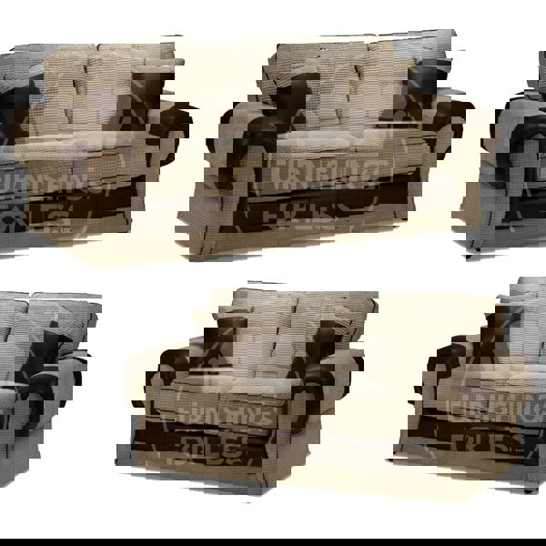 Portland Mixed Fabric Sofa Suite - 2