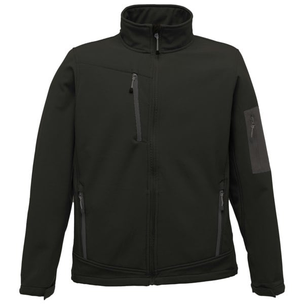 Regatta Standout Men's Arcola 3 Layer Waterproof And Breathable Softshell Jacket - Black/Seal Grey