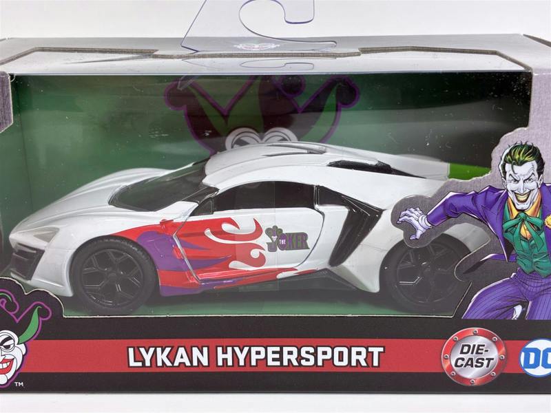a toy car in a box