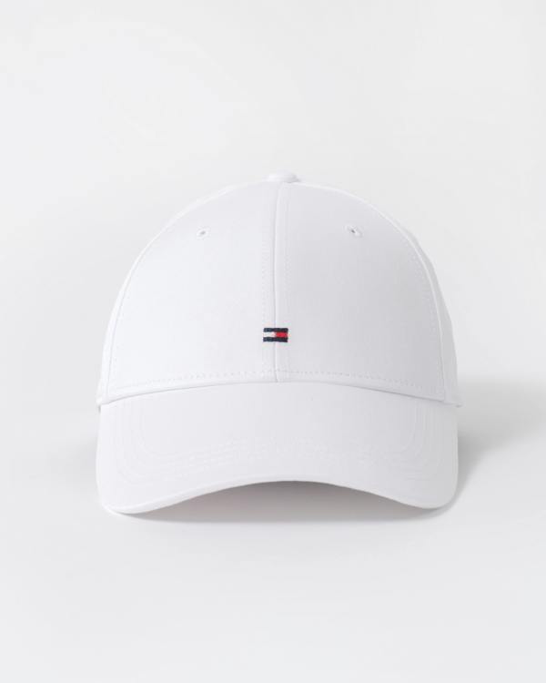 front of Tommy Hilfiger Classic Baseball Cap in Classic White