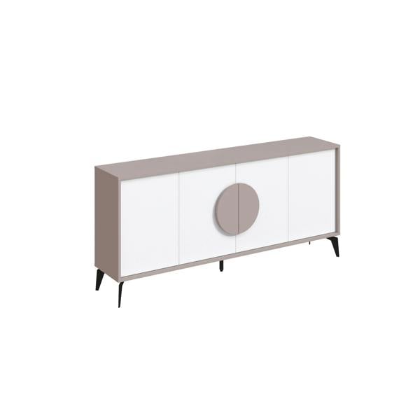 Decortie Gora Particleboard 4 Door Sideboard with Metal Legs (W) 180cm