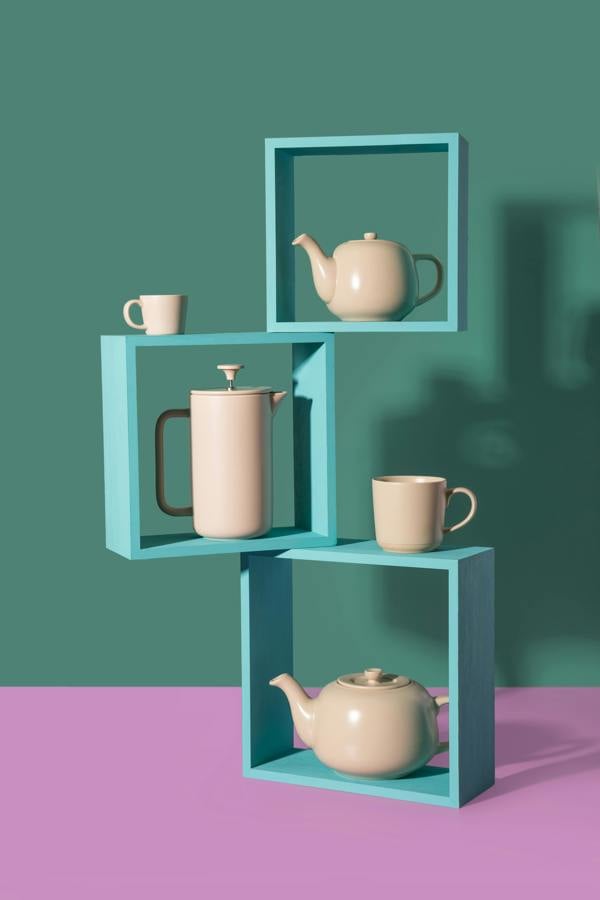 La Cafetière Arezzo 8 Cup Cafetière, Latte, 1L