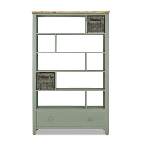 Statement Furniture Florence Room Divider Shelving Storage with Drawer, Fully Assembled
