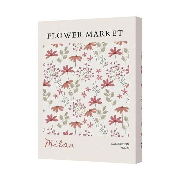 Benjamin Tate Design Flower Market Canvas Art Print Milan Collection No 22 UK Handmade