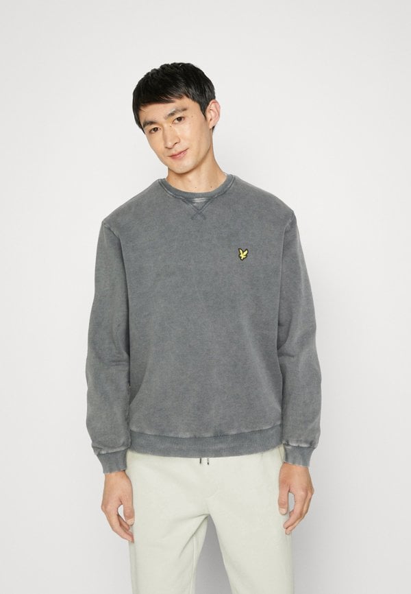 Lyle & Scott Washed Crewneck Sweatshirt - Grey