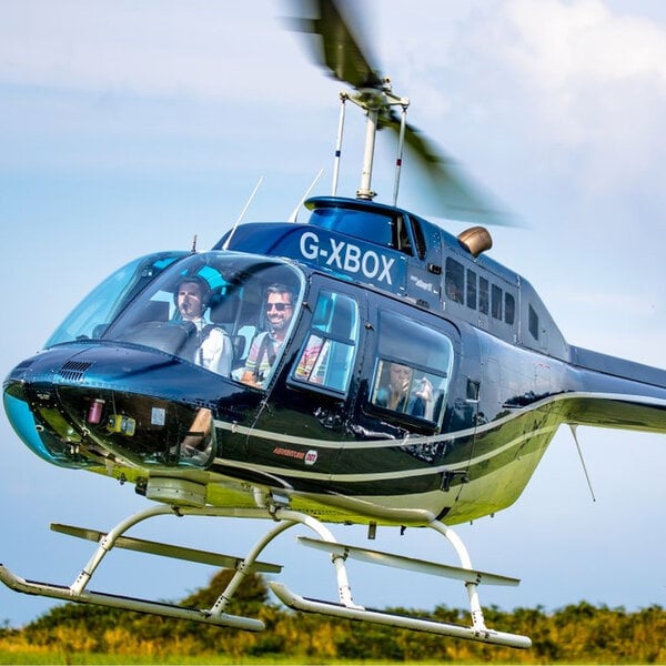 12 Mile Helicopter Flight with Bubbly for Two