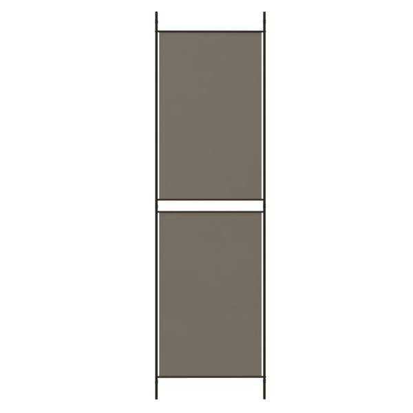 Berkfield 4-Panel Room Divider Anthracite 200x220 cm Fabric