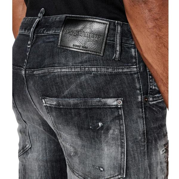 Dsquared2 Black Jet Set Wash Skater Jeans W32