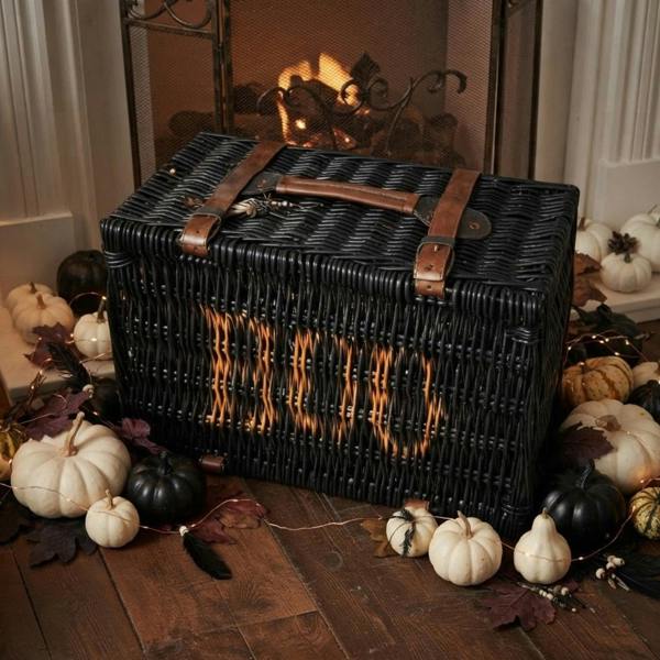 Garden Greatness Boo Willow Autumnal Decorative Basket