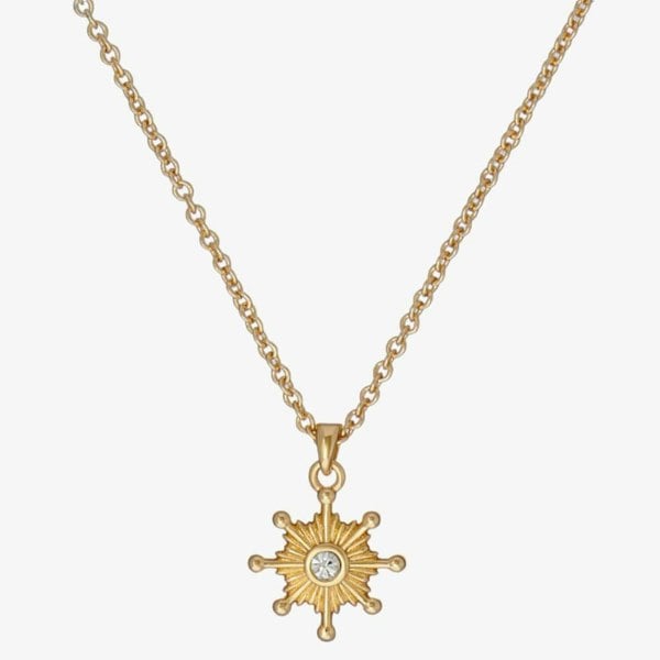Ted Baker Celstia Crystal Star Gold Tone Pendant Necklace TBJ3482-02-02