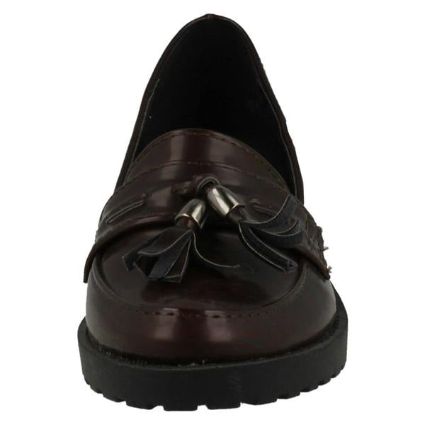 Spot On Girls Spot On Tassel Trim Loafer Flats