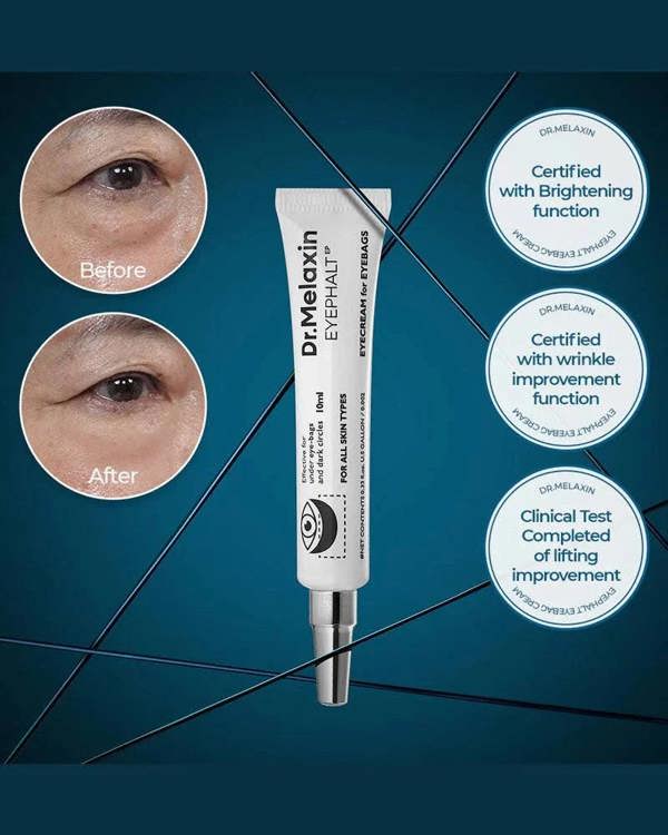 Dr.Melaxin Eyebag Treatment – Professional-grade "Orbital Architect" for achieving a smooth, flat, and rejuvenated "Glass Skin" eye area, shop at Atelier De Glow UK.