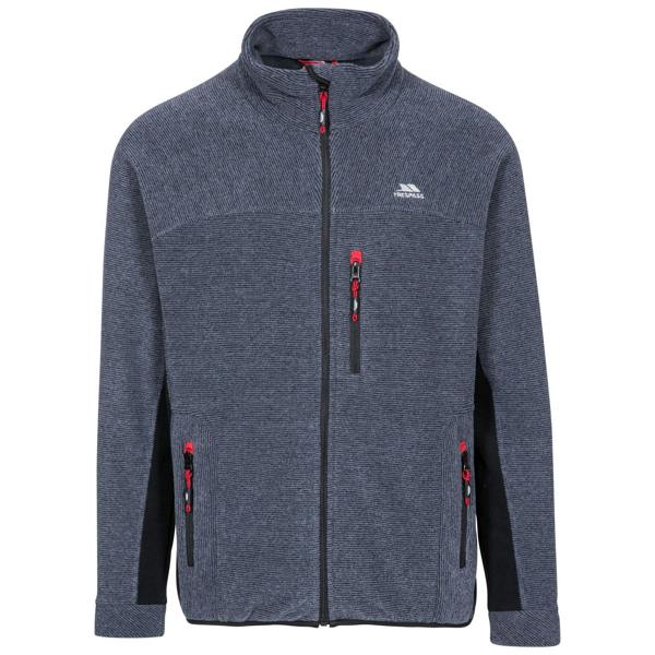 Trespass Mens Jynx Full Zip Fleece Jacket - Navy Stripe - 