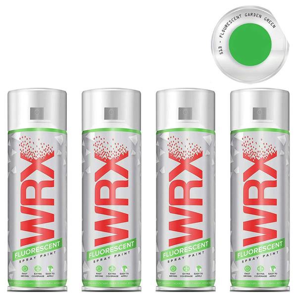 WRX 4X WRX Fluorescent Garden Green Spray Paint 400ml