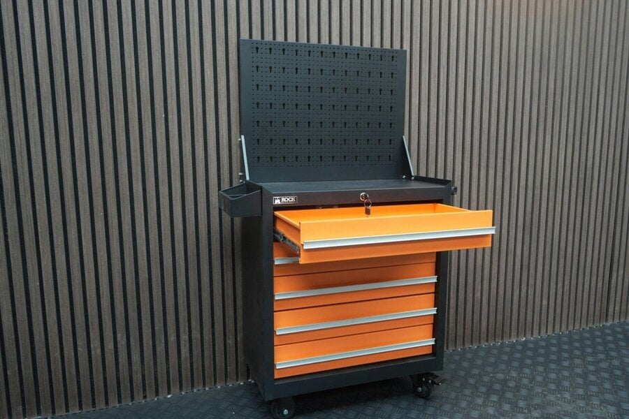 Rock Machinery Rock RT-083 24" Steel tool chest with 4 drawers and backboard
