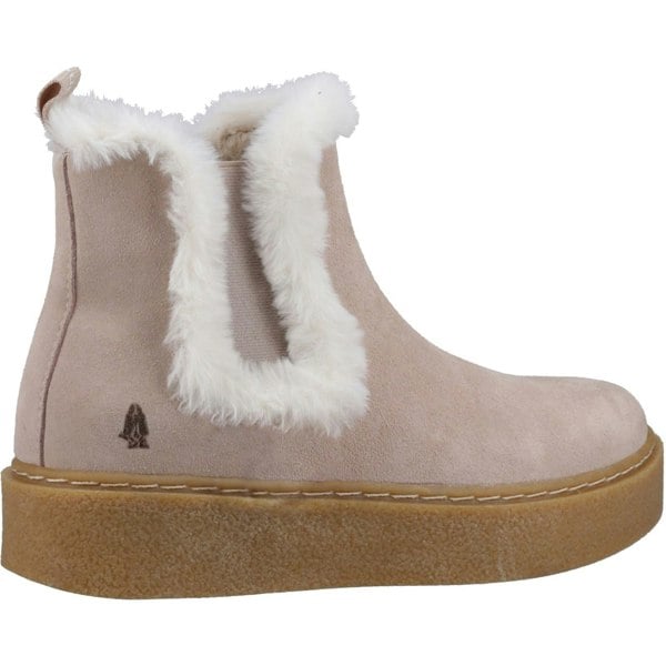 Hush Puppies Bella Suede Women's Nude Flat Chelsea Boots