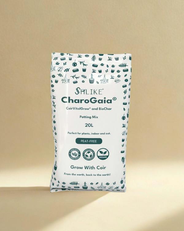 CoirProducts CharoGaia(R) 20 L – Luxury Coir & Biochar All‑Purpose Compost