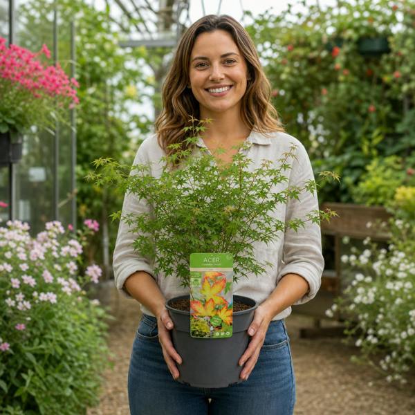 3L Acer Green Leaf in Pot Outdoor Tree for Patio & Garden