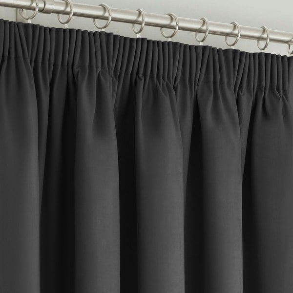 Velosso Manhattan Pencil Pleat Blackout Curtains - 112cm x 137cm