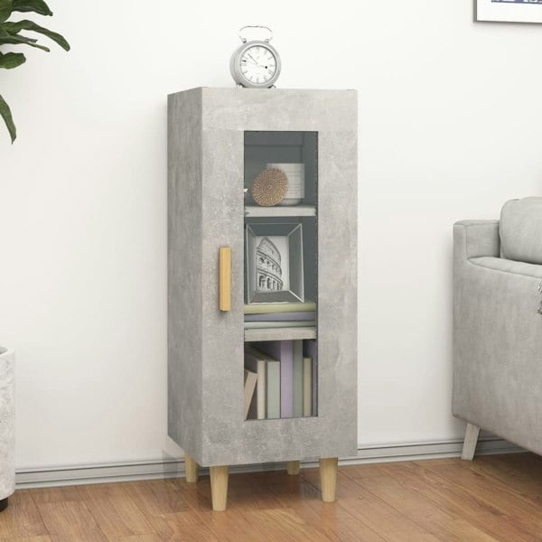 Berkfield Sideboard Concrete Grey 34.5x34x90 cm Engineered Wood