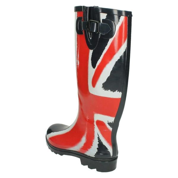 Spot On Ladies Spot On Union Flag Print Wellington Boots