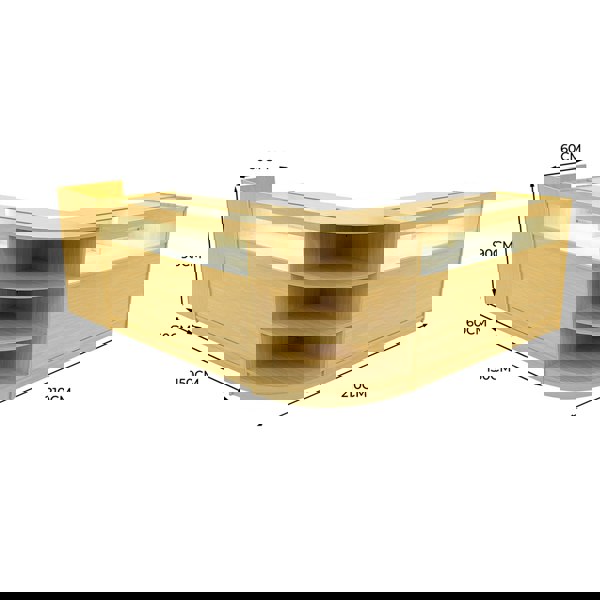 Monstershop Sagittarius LED Shop Counter Set LM60, TB60 & 2 x B1500 - Maple