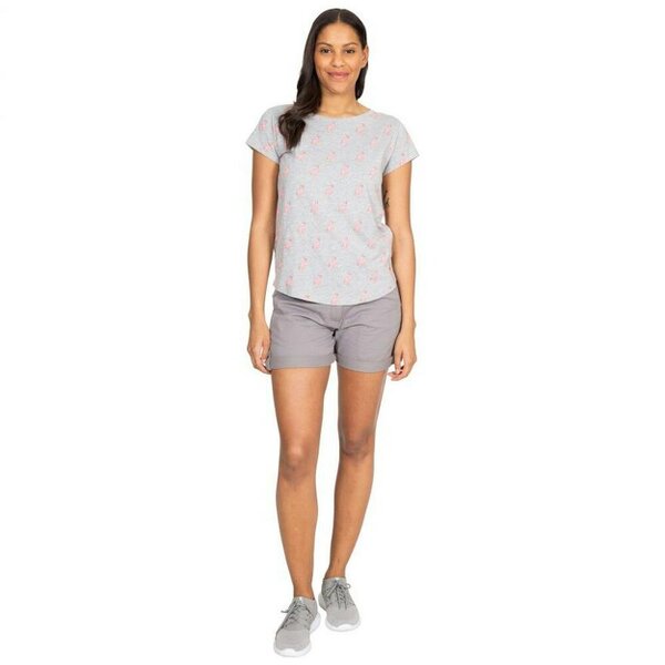 Trespass Womens Carolyn Short Sleeved Patterned T Shirt - Grey