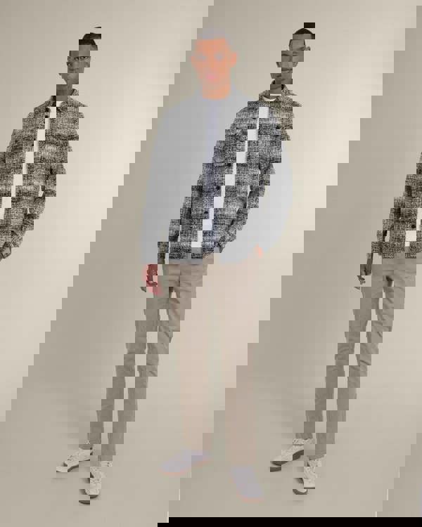 Larsson & Co Dragor - Shadow Check Jersey Casual Overshirt