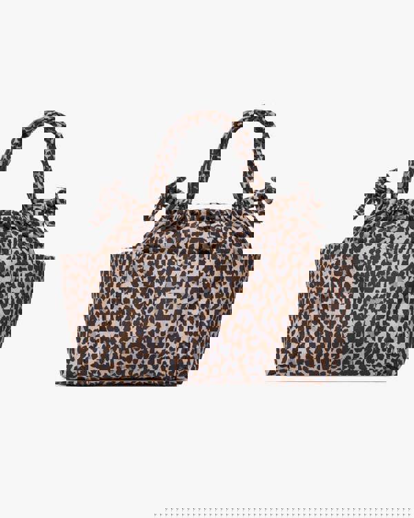 Tiba + Marl Mini Luna Drawstring Stroller Bag Leopard Print