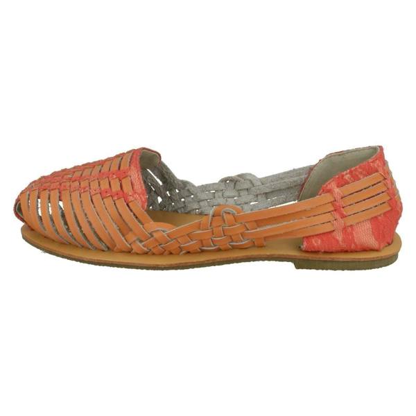 Savannah Ladies Savannah Flat Weave Ballerinas