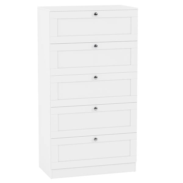 Vida Designs Altino 5 Drawer Chest, Black