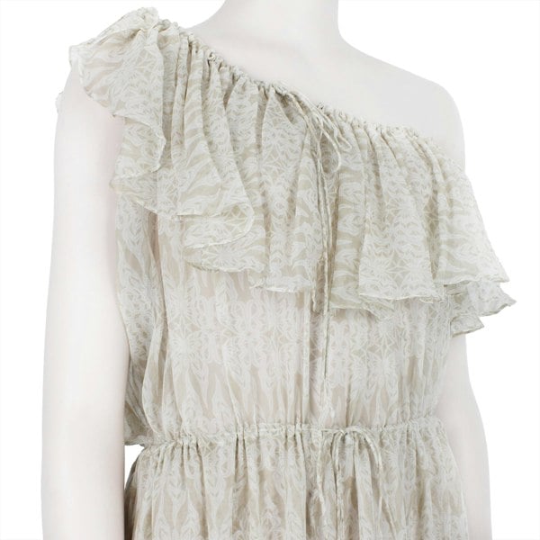 Thomas Wylde silk chiffon dress in a butterfly pattern