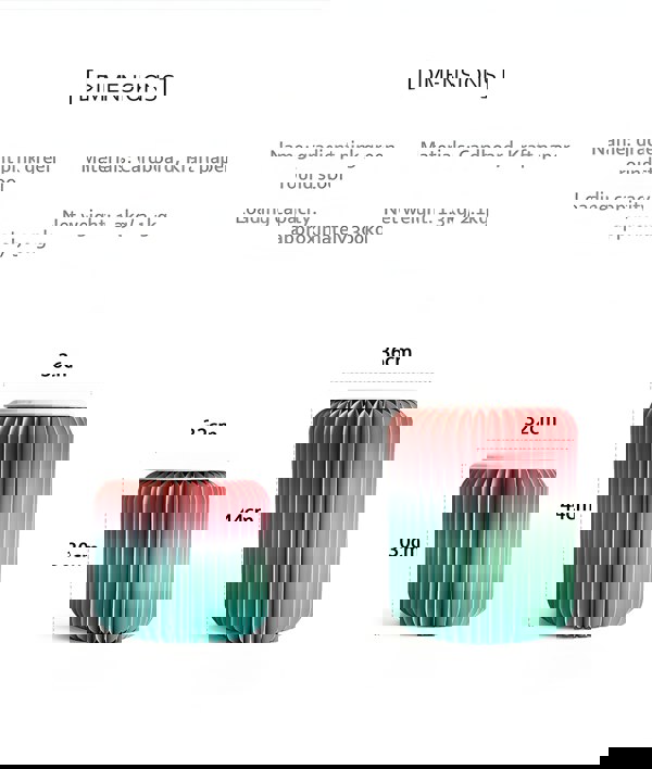 Accordion Stool, Gradient Color-Weilai Concept-Weilai Concept